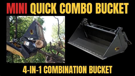 skid steer combo bucket|bucket attachments for skid steer.